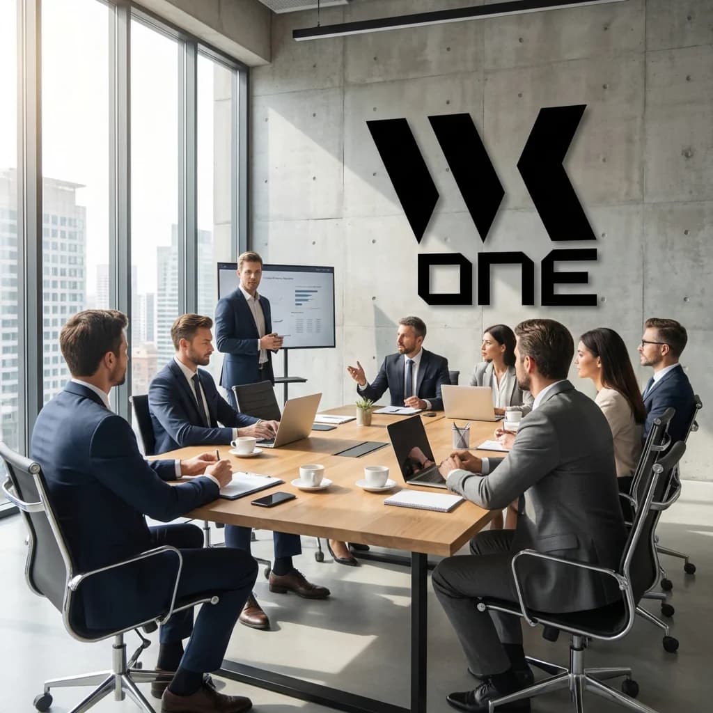 Team von WKOne im Austausch